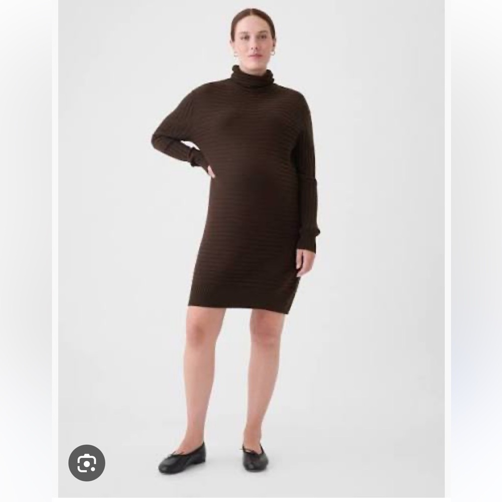Gap Maternity Sweater Dress in Chocolate size small